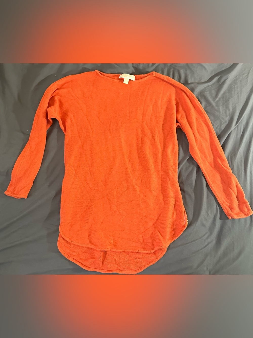 Michael Kors Orange Knit Sweater Top